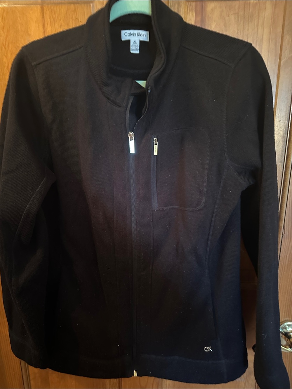Calvin Klein Black Full-Zip Lightweight Jacket